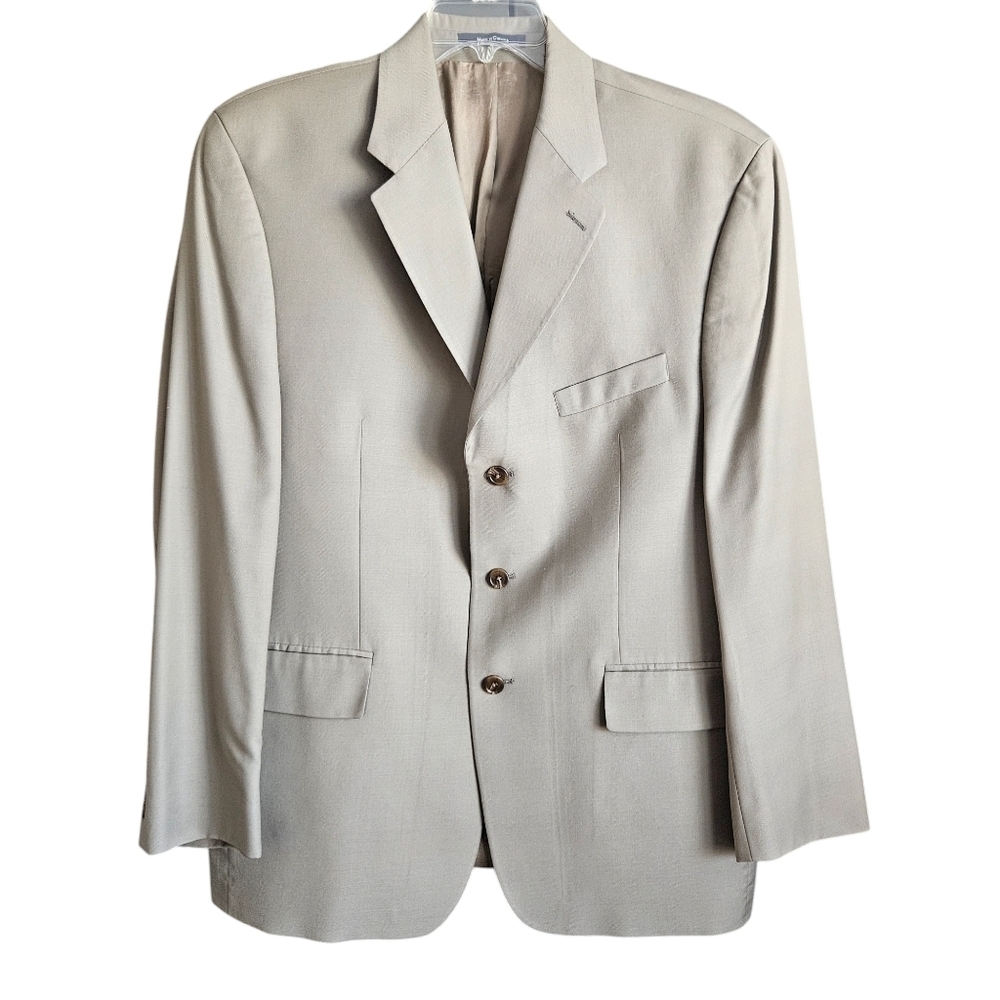 Men's Ralph Lauren‎ Tan 3-Button 44R Blazer  Wool/Cashmere